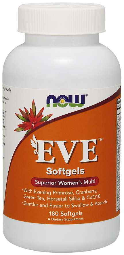 Bottle of Eve Women's Multiple Vitamin Softgels