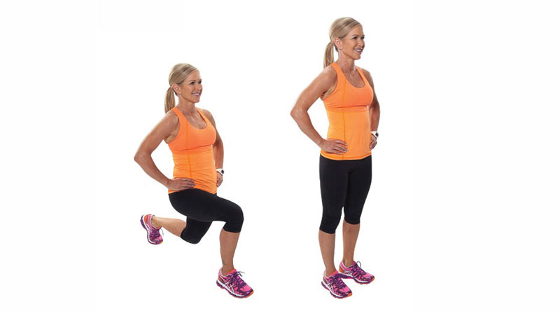 Body weight reverse lunge 